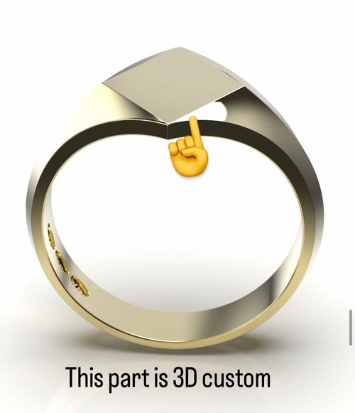 14K Gold Custom Ring